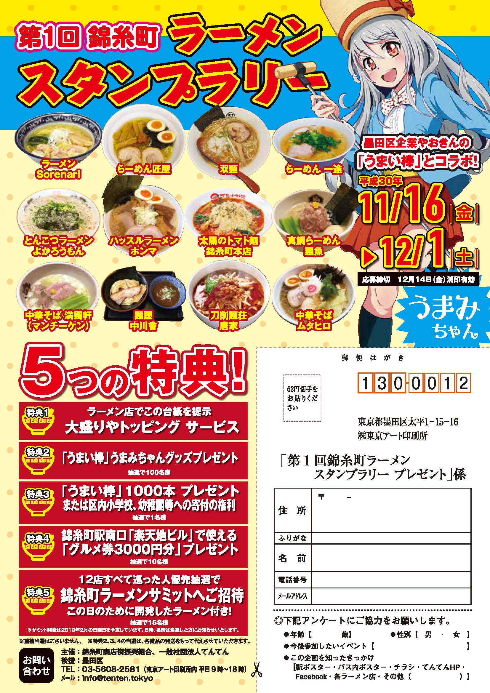 第一回錦糸町　ラーメンスタンプラリー